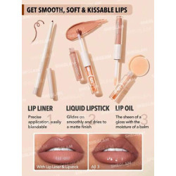 Soft 90's Glam Lip Liner And Lip Duo Set