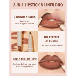 Glam 101 Lipstick & Liner Duo - Praline Pie